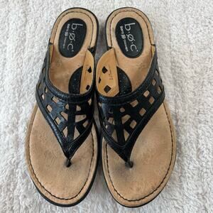 B.O.C Born Black Thong Sandals women's size 8 Shoes